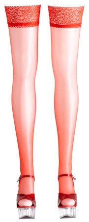 Cottelli Collection: Stay-ups Rød - Vuxen.no