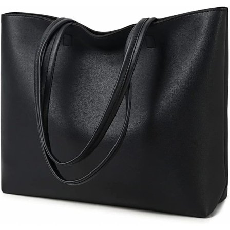 Damehåndtasker, simple PU-lædertasker med håndtag, Buma-tasker til skole og arbejde