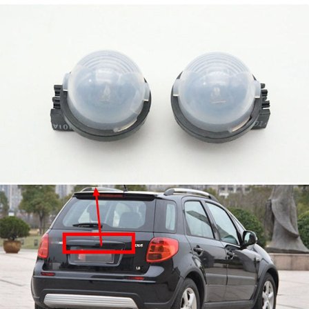 Lampa för bilnummerskylt för Suzuki Alto 2009-2013 Swift 2005-2013 SX4 2007-2013