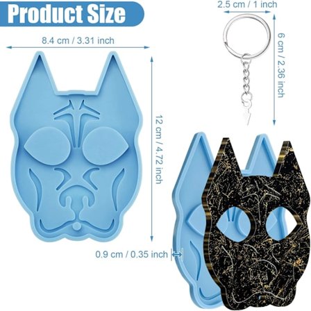 3 st hundform nyckelring form epoxiharts nyckelring form och 10 st nyckelring med kedja