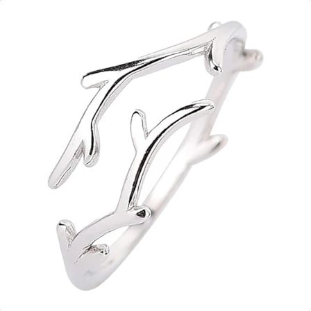 925 Sterling Silver Ringar, Silver Branch Justerbar Ring för Kvinnor Män, Vintage Thorn Ring Hip Pop Toe Rings Tumring Öppen Ring Singel Ring Present