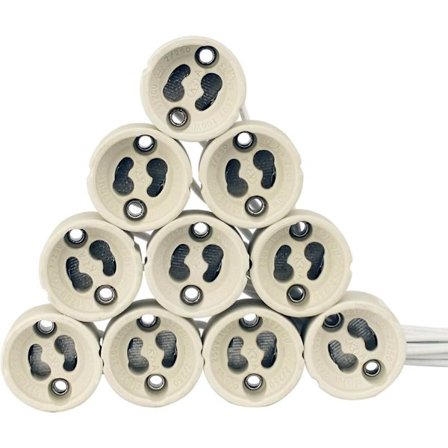 GU10 Lampfot, GU10 Keramik Sockel Bas med Premium Silikon