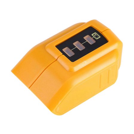 Dual USB-stik mobiltelefon lithium-ion batteriopladeradapter til 14,4V 18V 20V DCB090