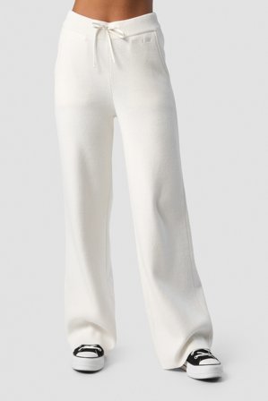ICANIWILL - Soft Knit Oversized Pants White- Broek - Dames - sportkleding van ICIW