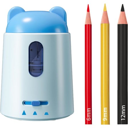/EA/Elektrisk pennvässare batteridriven söt färgpennvässare portabel pennrulle batteridriven elektrisk pennvässare Pl