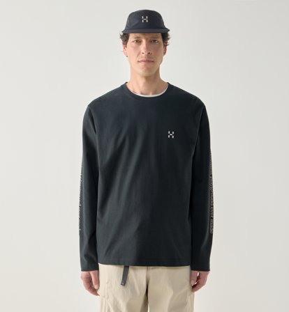 Haglöfs Brand LS Tee Men True Black - Herren - XXL