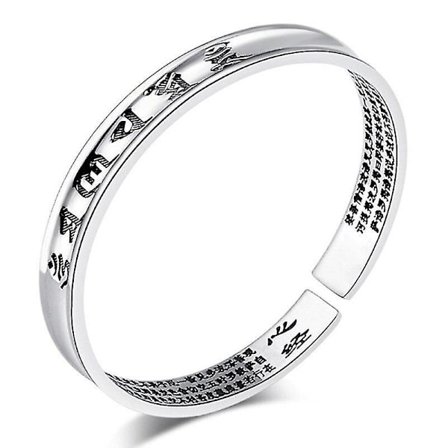 Vintage Hopea Mantra-ranneke Sydän Sutran Bangle