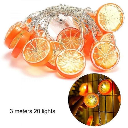 LED Citronformet Lys Kæde Sommerfrugt Dekoration Lampe VYC