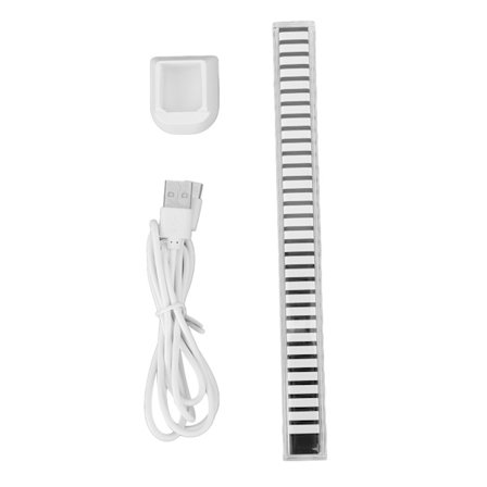 Rytmelys Bar USB-drevet RGB Stemmeaktivert Musikklampe for Gaming og Biler