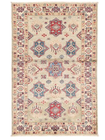 Hand Knotted Kazak Ariana Rug 94X148 Wool Orange/Beige Small