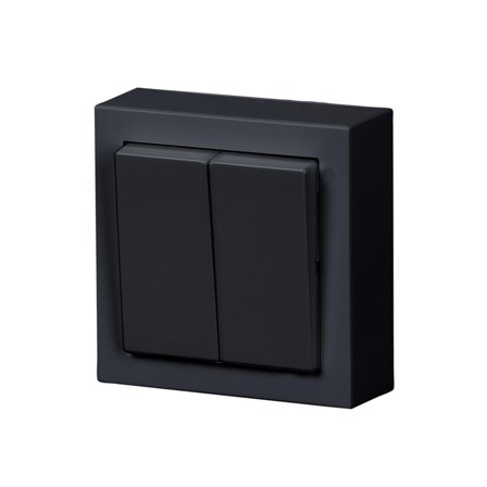 ABB Impressivo Strömbrytare kron, utanpåliggande Antracit, Strömbrytare & vägguttag