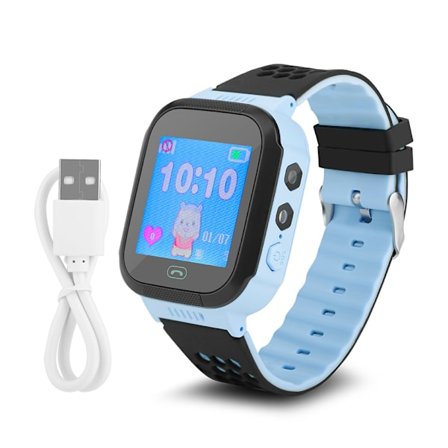 Intelligent Multifunktionell Smart Samtal Telefon Barn Smart Armband Fjärrövervakning Blå