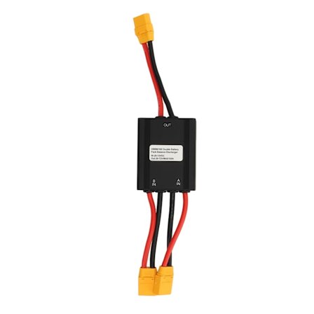 Elcykel dobbelt batteri afladningsomformer 20V til 72V dobbelt batteri parallel modul adapter til udskiftning 100A