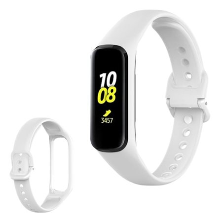 Samsung Galaxy Fit 2 simple silicone watch band - White