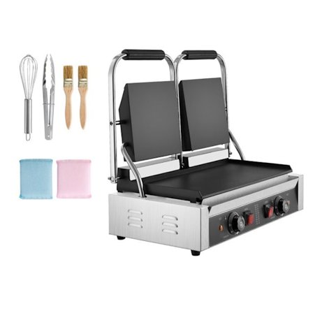 Elektrisk paninigrill - DUOKU - YS-813-EU - 3600 W - 48,5x23 cm - Indstilling 50-300°C