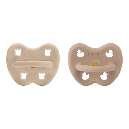 HEVEA Naturgummi Sut Sandy Nude/ Tan Beige 3-36 mdr., Børn & Forældre, Sutter, Natursutter