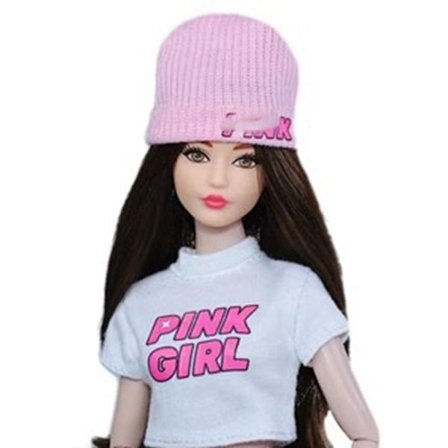 Docka stickad mössa vinterkepsar 5 5