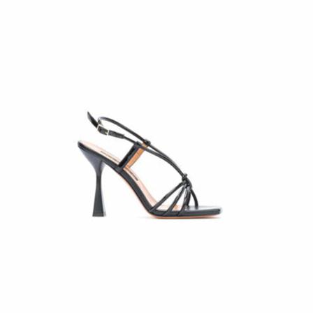 Albano, Sandals with bands Zwart, Dames, Maat:39 EU,leer