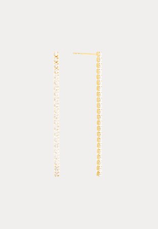 BY JOLIMA Cloé Earring Crystal Gold Vaatteet