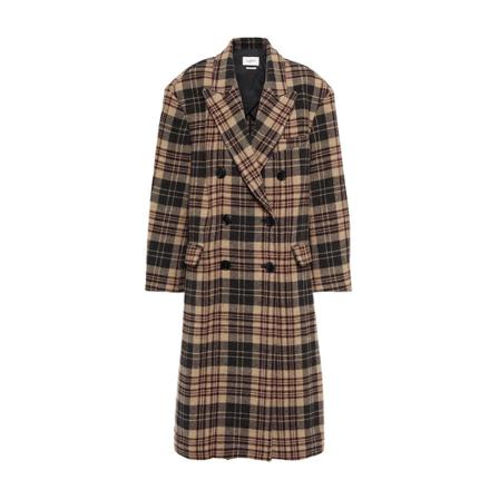 Isabel Marant, Multicolour Isabel Marant Logima Kåpe Yttertøy, Brun, Dame, Størrelse: M