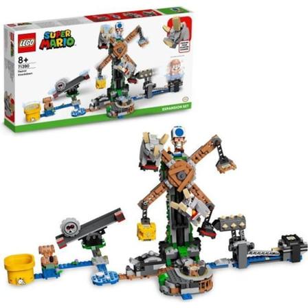 LEGO 71390 Super Mario Destroy the Reznors -laajennussarja, 6-vuotiaiden lasten lelu Gul