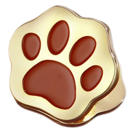 Hundtass Journal Metallklämma, Anteckningsbok Sidhållare, Vintage Retro Brons Tassavtryck Dekorativa Mappar för TN Resenärer Konst Lästillbehör