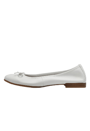 Tamaris Ballerina Ballerinaskor Dam Vit 38