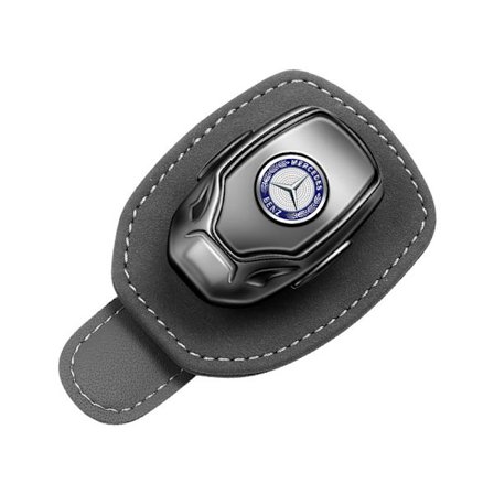 Solbrillerholder til Benz-biler, læderbrillerholder til A C E S GLK CLA GLA GLC GLE CLS SLK AMG, brillerholder til solskærm i bilen