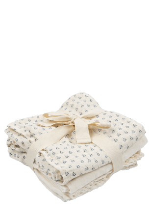 Fanga Fontana Bellini 3 Pack Muslin Cloth Gots Accessoarer Unisex Blå ONESIZE