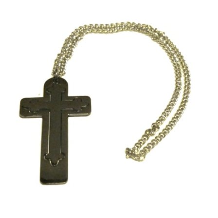 Kors halsband svartfärgad