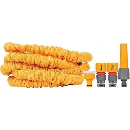 Hozelock 7,5M Superhoze Expanderbar Anti-Kink Slang Med Kopplingar Och Jetmunstycke