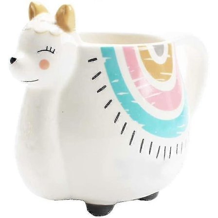 3D Alpaka Llama Kaffekrus med Håndtrykte Designs, Keramisk Sødt Krus Håndlavet Kop Fødselsdagsgaver til Pige haoyi