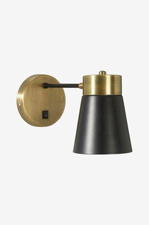 PR Home - Vegglampe Luna 13 cm - Svart - Vegglamper - Fra Homeroom
