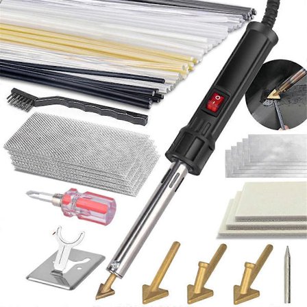 150W 3-i-1 Plast Sveiser, Plast Sveisesett, Loddetips Plast Sveisesett for DIY, Bumper K