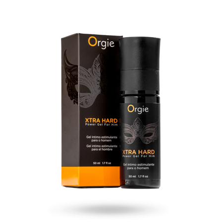 Xtra Hard Power Gel For Him 50ml - Vuxen.se - Bättre sex för honom: gel och delay spray för ökad hållbarhet