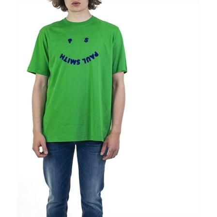 Paul Smith Camiseta m/C Happy , Groen , Heren , Maat: 2XL Shirts