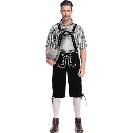 Halloween-asut 2024 M-XXL Suuri Koko Saksalaisen Münchenin Miesten Oktoberfest-Vaatteet Yhtenäiset Miesten Lavavaatteet - WELLNGS z6 M