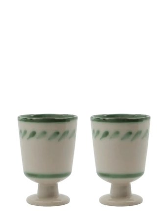 house doctor Krus, Hddiva, Råhvid;Grøn - Green - 25 CL