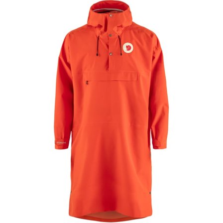 Fjällräven Hoja Rain Fox Poncho in Flame Orange/Orange, Hydratic | Size: Large/XL