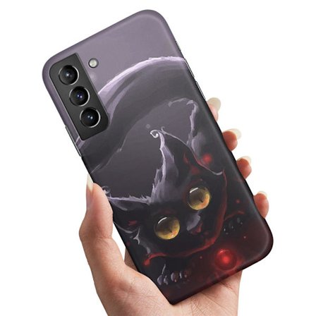 Samsung Galaxy S21 - Deksel/Mobildeksel Svart Katt