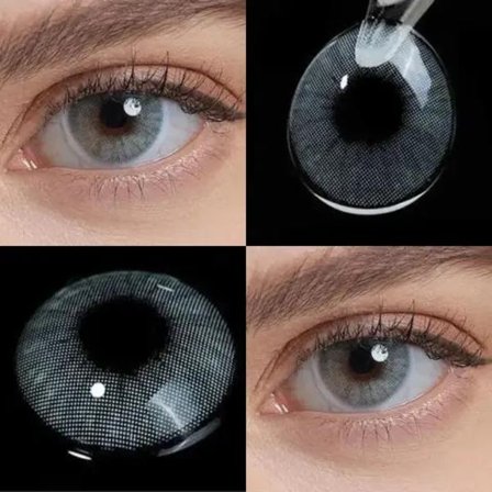 VISUASHOW Aurora Hazel Naturliga Färgade Kontaktlinser | Myopi Receptbelagda Linser | 1 Par Halvårsvis | Ögonförstorande Linser