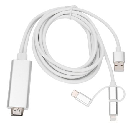 3-i-1 Micro USB Type C till HDMI Adapterkabel HDMI Speglingskabel Adapteromvandlare