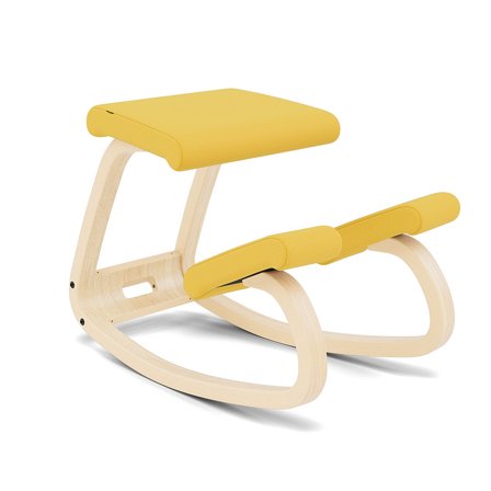 Varier Furniture Variable - Yellow Polyester - Natural base