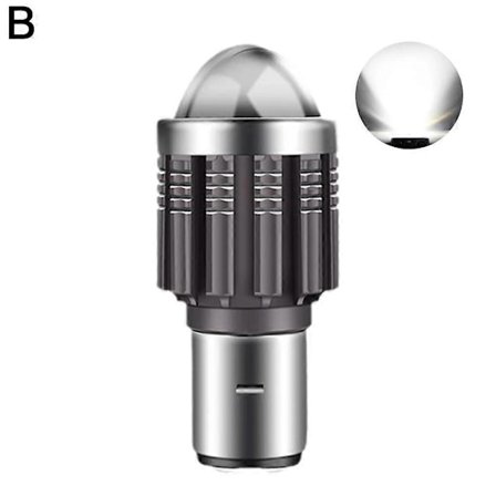 BA20D H6 S2 S1 LED Motorcykelstrålkastare Spotljuslampa Hi/Lo Motorcykel-He [DB]