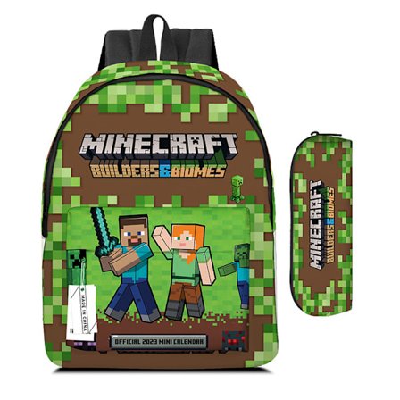 Minecraft Minun Maailmani Oppilaaskassi Ryömijä Lentokone Laukku Painettu Reppu
