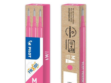 Pilot Refill Frixion 0,7mm rosa 3/fp - Lyreco - Kontorsmaterial - Pennor - Pennpatroner