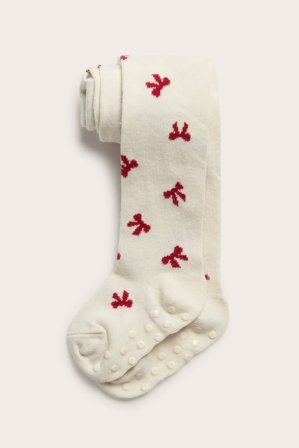 Kappahl | Sukkahousut, joissa on rusetteja | Luonnonvalkoinen