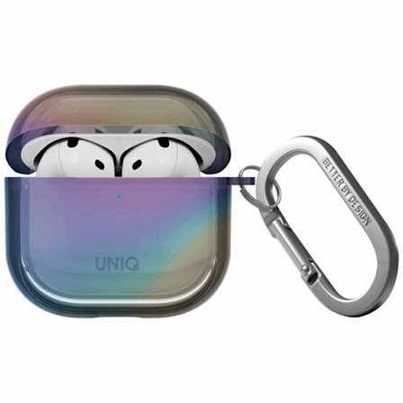 UNIQ AirPods 4 Skal Iridescia Hang - Midnight Quartz