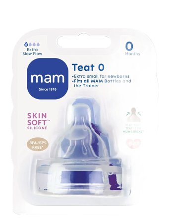 MAM Mam Teat Size 0 - White - 0