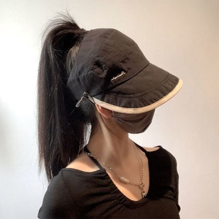 Sunblock Hat No Top Sun Hat SORT